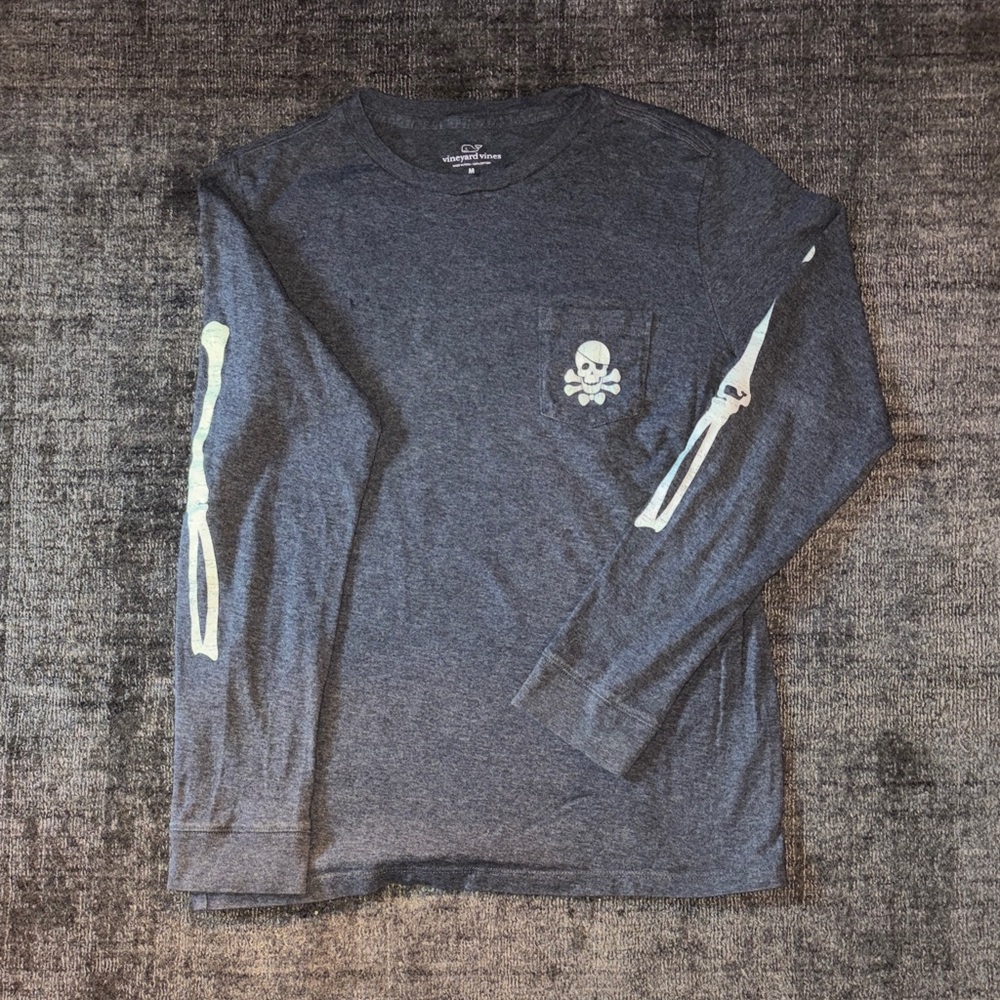 Boy’s Vineyard Vines Skeleton Graphic Tee - Glow in the Dark!